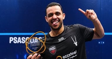 مصطفى عسل يتفوق على مروان الشوربجي في بطولة العظماء للاسكواش